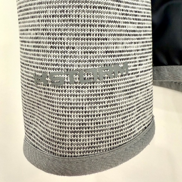 Under Armour Women's Full Zip Hoodie Grey and Green Loose Cold Gear Storm. Sz XS - Picture 7 of 13